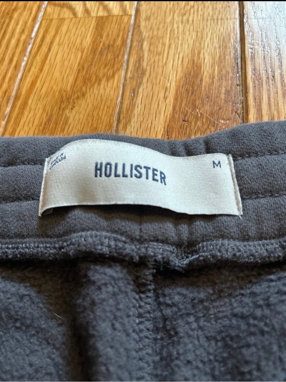 Hollister Trio of Drawstring Athletic Shorts - Black, Charcoal & Cream - Picture 4 of 7